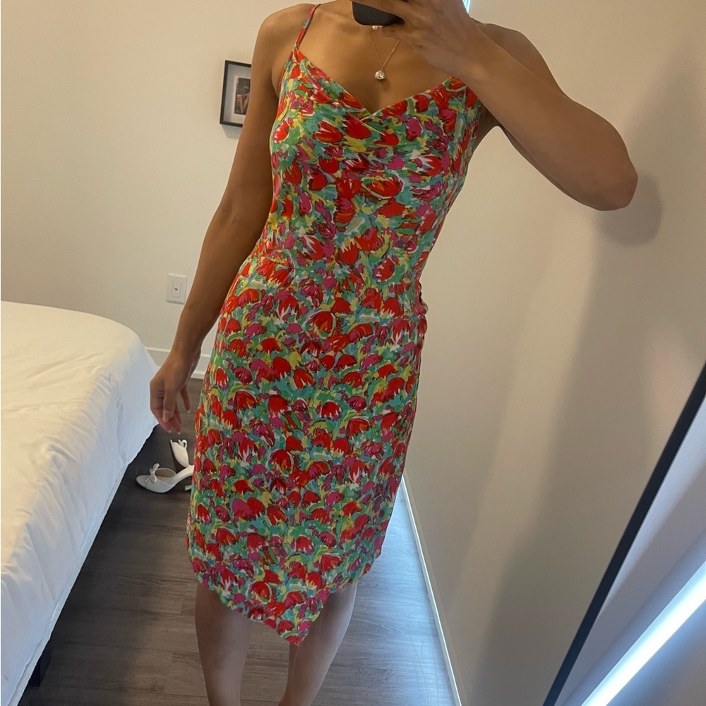 Floral Print Dress -  yas size medium